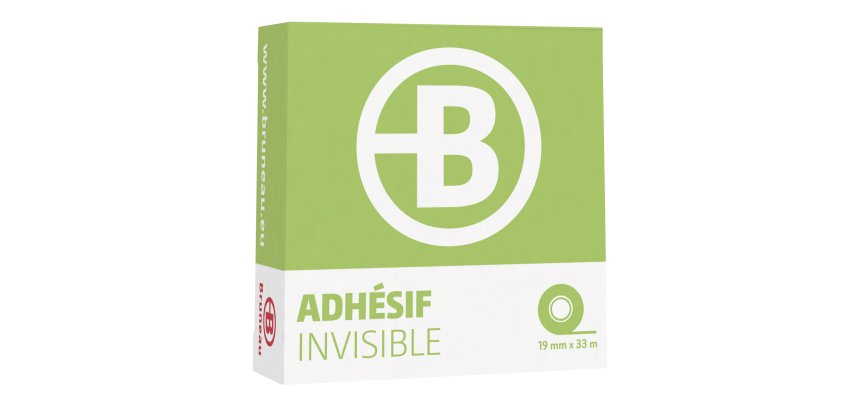 Pack de 12 cintas adhesivas Bruneau invisibles 33 m + 12 gratis