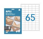 Etiquettes adresse jet d'encre, laser et copieur 38 x 21,2 mm Apli blanche - Boîte de 650