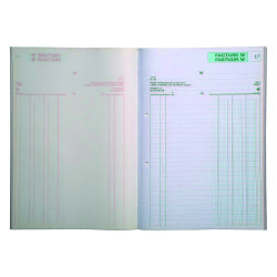 Auto-copying register Exacompta "invoices" 210 x 135 mm 50-3