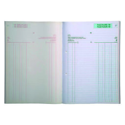 Zelfkopiërend doorschrijfboek Exacompta "facturen" 210 x 135 mm 50-3