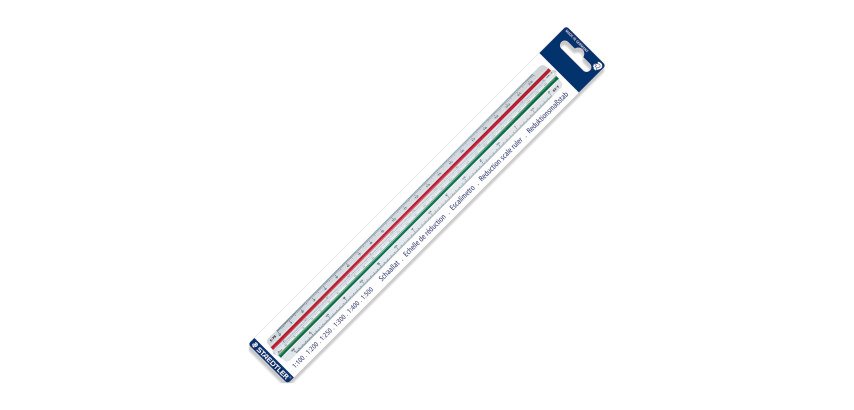 Skalalineal Staedtler Mars 561 mit Skala 1:100 - 1:500