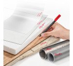 Stylo feutre Staedtler Lumocolor 317 M permanent écriture moyenne - Étui de 4 couleurs classiques