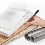 Stylo feutre Staedtler Lumocolor 318 F permanent feine Schrift - Etui mit 4 klassischen Farben