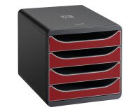 Módulo archivador de 4 cajones Exacompta Big Box negro