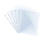 Pochettes transparentes perforées Oxford A4 - PVC 10/100e - sachet de 10