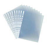 Fundas multitaladro Oxford A4 de polipropileno liso 9/100 - Caja de 100