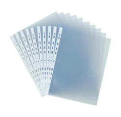 Fundas multitaladro Oxford A4 de polipropileno liso 9/100 - Caja de 100