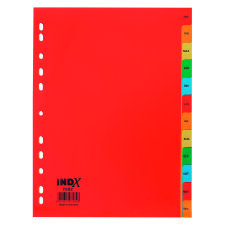 JMB set of monthly dividers, Dutch version, polypropylene, colour, A4