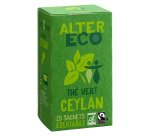 Thé vert bio Alter Eco Ceylan Sri Lanka infusette - paquet de 25