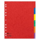 JMB set of large dividers, glossy cardboard, colour, 6 divisions