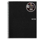 Cuaderno tapa de polipropileno A4 6 bandas color Miquelrius