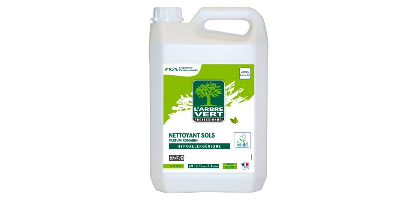 Nettoyant sols romarin L'Arbre Vert professionnel - Bidon de 5 L