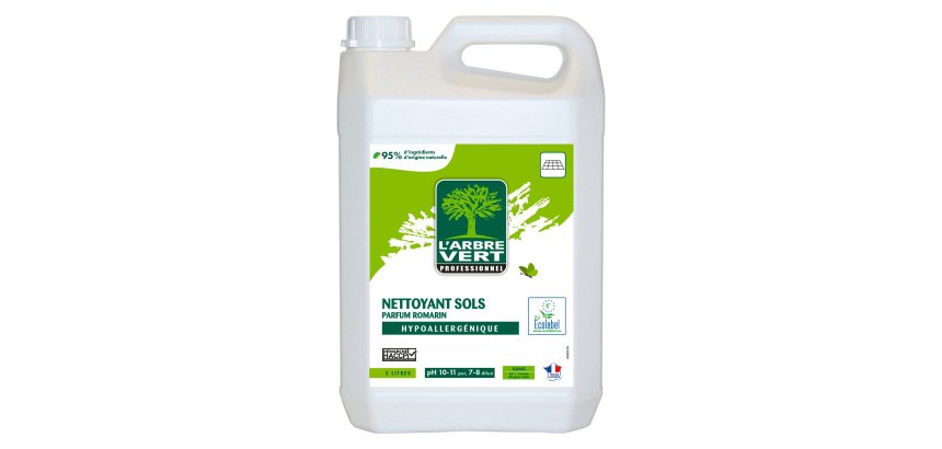 Nettoyant sols Arbre Vert romarin d'origine végétale - Bidon de 5 litres