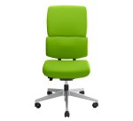 Office chair IMAX - green fabric - armless