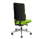 Office chair IMAX - green fabric - armless