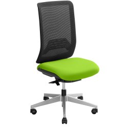 Chair Imax black mesh back with green seat