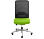 Chair Imax black mesh back with green seat
