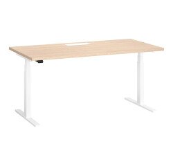 Bureau assis-debout à réglage électrique chêne L 160 x P 80 cm - Up & Up