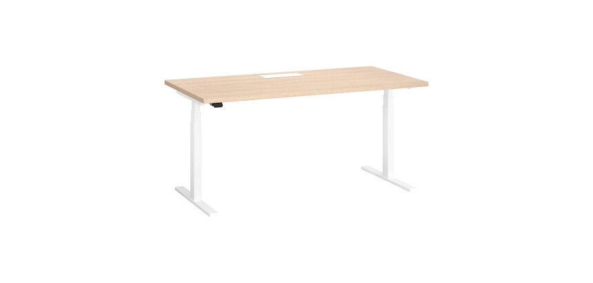 Bureau assis-debout à réglage électrique chêne L 160 x P 80 cm - Up & Up