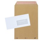 Pack 500 enveloppes 110x220 AF + 500 pochettes Kraft brun 229 x 324 SF Bruneau
