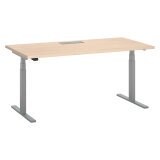 Sit-stand Ergomaxx desk L160 x W 80 cm with electric height adjustment and top access