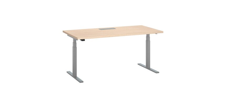 Bureau assis-debout Ergomaxx L160 x P 80 cm réglage électrique en hauteur avec top access