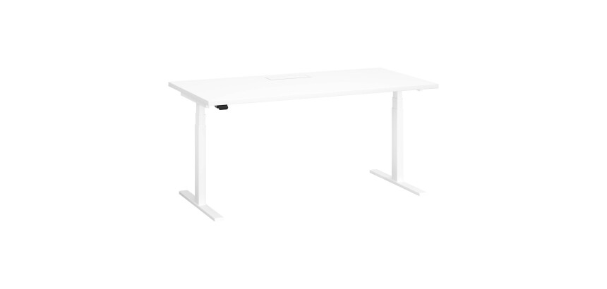 Bureau assis-debout à réglage électrique blanc L 160 x P 80 cm - Up & Up