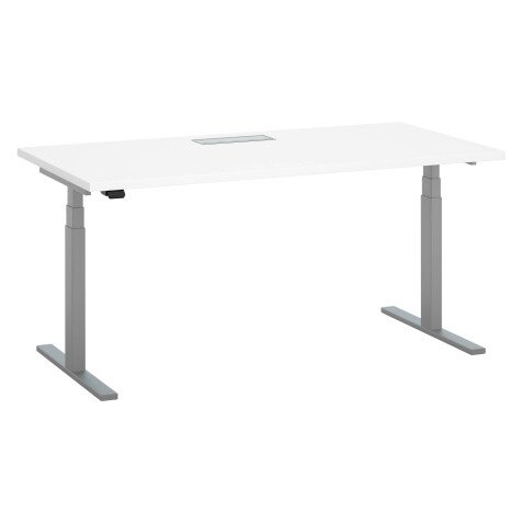Desk sit-stand Ergomaxx W160 x D 80 cm electric height adjustable with top access