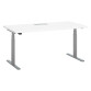 Desk sit-stand Ergomaxx W160 x D 80 cm electric height adjustable with top access