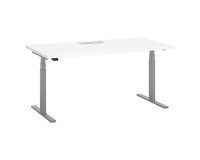 Bureau assis-debout à réglage électrique blanc L 160 x P 80 cm - Up & Up