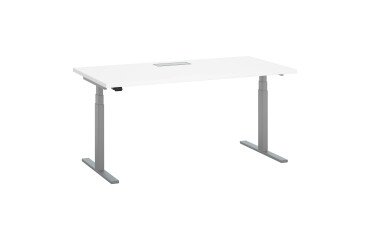 Bureau assis-debout Ergomaxx L160 x P 80 cm réglage électrique en hauteur avec top access