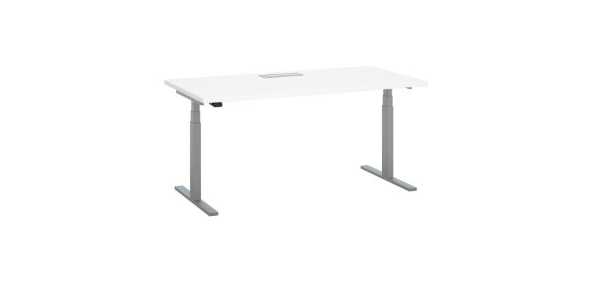 Bureau assis-debout à réglage électrique blanc L 160 x P 80 cm - Up & Up