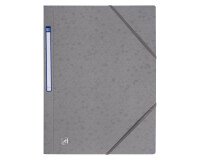 Chemises à élastique en carton au format A4 - Dos 2 à 3 cm - Oxford - gris