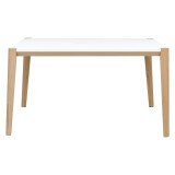 Table de réunion Ostrahl L 160 x P 140 cm piétement frêne