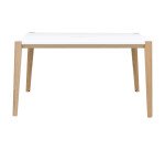 Table de réunion rectangulaire L 160 x P 140 cm, piétement bois massif - Absolu