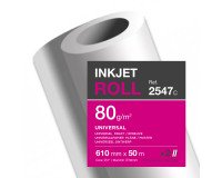 Rollo de papel para plotter universal Clairefontaine - 0,610 x 50 m - 80 g