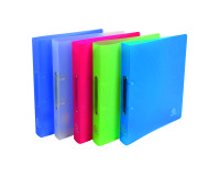 Classeur 2 anneaux polypropylène souple Chromaline A4 - Dos 4 cm couleurs assorties