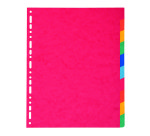 Intercalaires A4 maxi carte lustrée 225 g 10 positions - 1 jeu