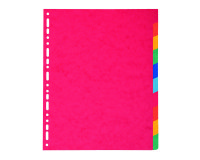 Intercalaires A4 maxi carte lustrée 225 g 10 positions - 1 jeu