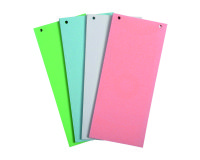 Intercalaires horizontales unies perforées Exacompta Forever - 105 x 240 mm - Paquet 100