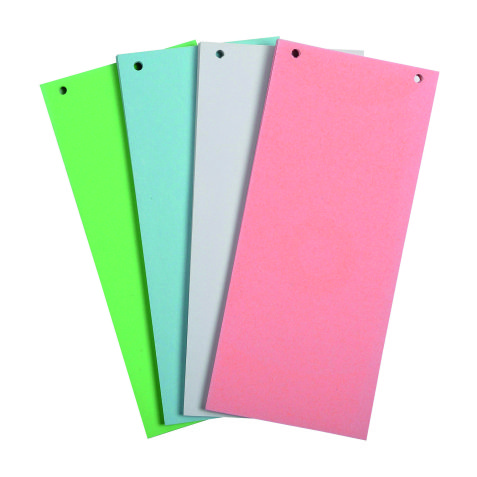 Intercalaires horizontales unies perforées Exacompta Forever - 105 x 240 mm - Paquet 100