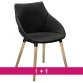 Pack Fauteuil ANET - noir 1+1