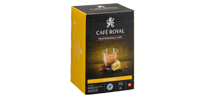 Capsule de café Café Royal Professionel Espresso - Boîte de 48 - Compatible Café Royal Professionnel