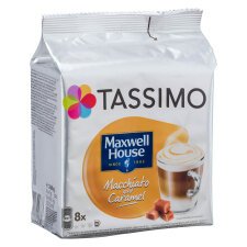 Capsules de café Tassimo Maxwell House Latte Macchiato caramel - Paquet de 8