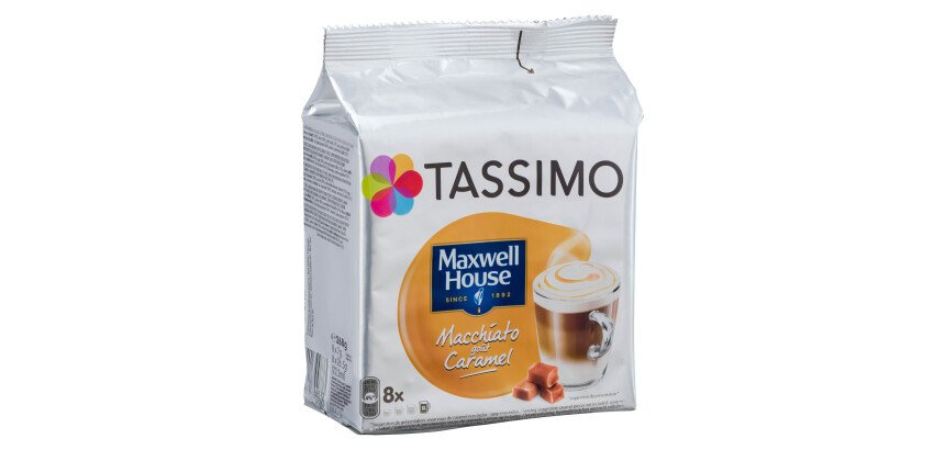 Capsules de café Tassimo Maxwell House Latte Macchiato caramel - Paquet de 8