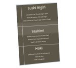 Présentoir de table Déflecto incliné A5 transparent