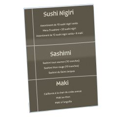 Expositor de sobremesa Deflecto inclinado A5 