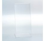 Présentoir de table, Porte-visuel, incliné 1/3 de A4 transparent