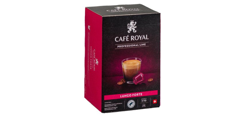 Capsule de café Café Royal Professionel Lungo Forte - Boîte de 48 - Compatible Café Royal Professionnel