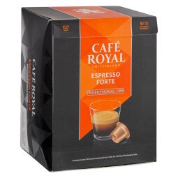 Capsule professionnelle Espresso Forte Café Royal Professional - Boîte de 48 - Compatible Café Royal Pro